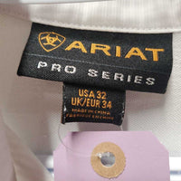 LS Show Shirt, snap collar *gc, pit stains & sparkles, puckers, odler, mnr rubs
