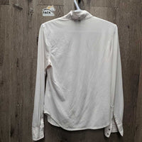 LS Show Shirt, snap collar *gc, pit stains & sparkles, puckers, odler, mnr rubs
