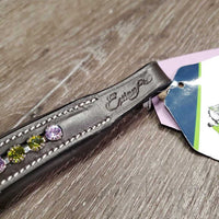 Deep Curved "U" Padded Browband, Bling, Bag, Tag *new
