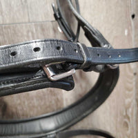 Monocrown Rsd Padded Bridle, Crank, Flash, Curb & Rubber Lined Reins *No Browband, vgc/xc, mnr dirt?film
