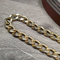 .75" Soft Leather Lead Shank, v.Fine Nose Chain *vgc/gc, clean, rubs, chews, dents, scrapes
