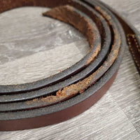 .75" Soft Leather Lead Shank, v.Fine Nose Chain *vgc/gc, clean, rubs, chews, dents, scrapes
