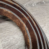 .75" Soft Leather Lead Shank, v.Fine Nose Chain *vgc/gc, clean, rubs, chews, dents, scrapes
