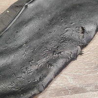 Pr Synthetic Half Chaps, Back Zipper *fair, peeling, bubbled, hairy, dirty, elastic: frays, popped & breaking
