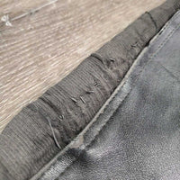 Pr Synthetic Half Chaps, Back Zipper *fair, peeling, bubbled, hairy, dirty, elastic: frays, popped & breaking