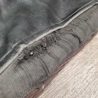 Pr Synthetic Half Chaps, Back Zipper *fair, peeling, bubbled, hairy, dirty, elastic: frays, popped & breaking
