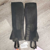 Neoprene Half Chaps *gc, mnr dirt, rubs, faded & loose threads