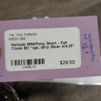 MINI/Pony Short - Full Cheek Bit *vgc, dirty