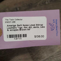 Soft Nylon Lined Stirrup Leathers *vgc, mnr dirt, dents, rubs & scrapes
