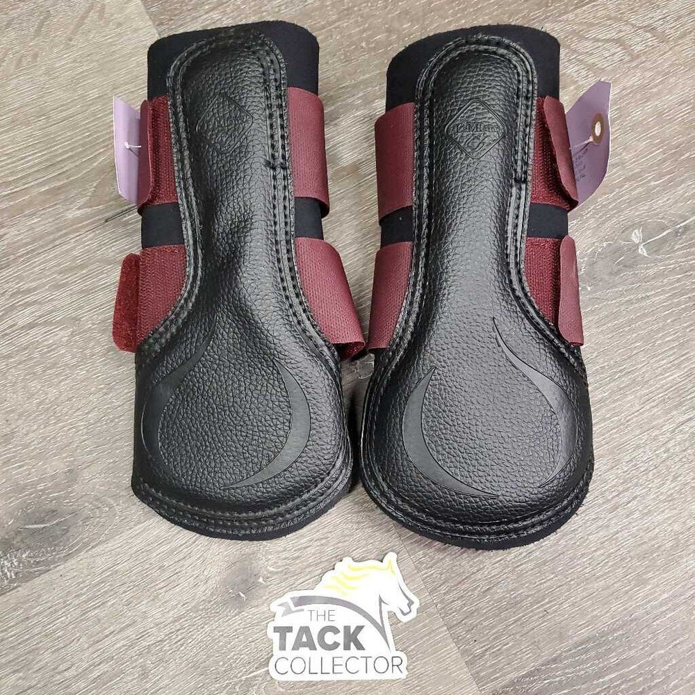 Pr Closed Boots, velcro *vgc, clean, pilly edges, mnr dirt?stains