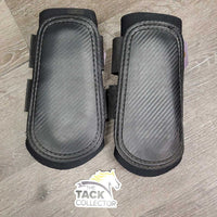 Pr Closed Neoprene"Schooling" Boots, velcro *gc, mnr dirt, sparkles & hair, faded
