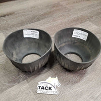 Pr Soft Ribbed Rubber Bell Boots, Pull On *gc, dirty, scratches, film, slice/cut