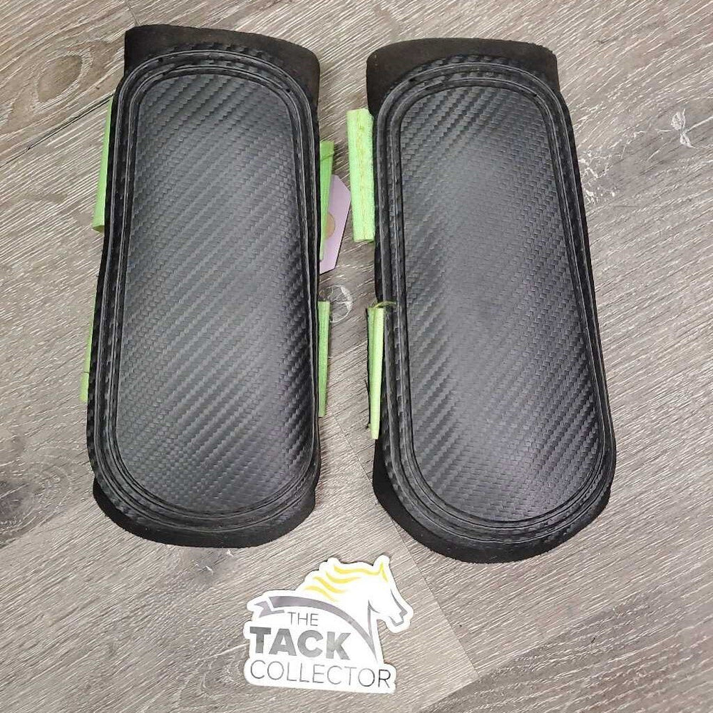 Pr Closed Neoprene Boots, velcro *gc, dirt & hair