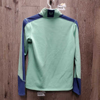 JUNIORS LS 1/3 Zip Fleece Sweater *xc, mnr pills
