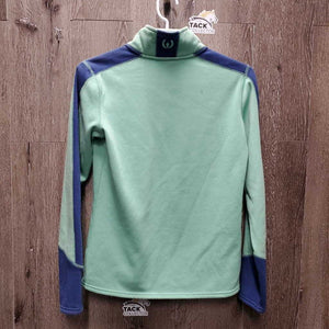 JUNIORS LS 1/3 Zip Fleece Sweater *xc, mnr pills