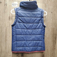 JUNIORS Puffy Vest, Zipper *vgc, mnr cuff stains