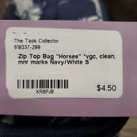 Zip Top Bag "Horses" *vgc, clean, mnr marks
