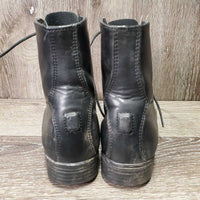 JUNIORS Paddock Boots, laces *gc, mnr dirt & scuffs, pilly & hairy inside, older
