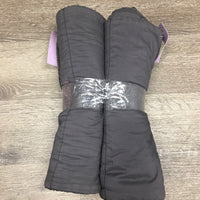 4 Cotton & Fleece Leg Quilts *gc, clean, dusty, hairy, clumpy, undone seam stitching
