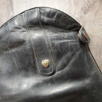 Field Boots, zips, gold forms *gc/fair, dirty, rubs, faded, sm slice, edges: torn & holey
