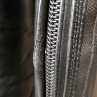 Field Boots, zips, gold forms *gc/fair, dirty, rubs, faded, sm slice, edges: torn & holey
