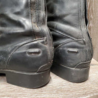 Field Boots, zips, gold forms *gc/fair, dirty, rubs, faded, sm slice, edges: torn & holey
