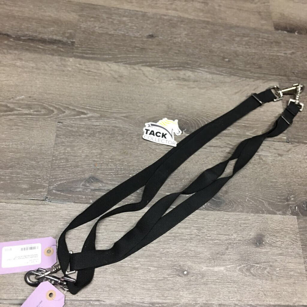 2 Elastic Leg Straps *vgc, clean, mismatched