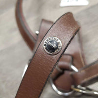 5 Point Elastic & Padded Leather Breastlate, Running Attach, snaps *vgc/gc, mnr dirt, rubs, faded & clumpy, cut ends, mismatched