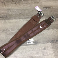 Memory Foam & Nylon Web Girth, 2x els, D Ring *gc, clean, hairy, rubs, pills, torn edges
