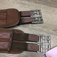 Memory Foam & Nylon Web Girth, 2x els, D Ring *gc, clean, hairy, rubs, pills, torn edges
