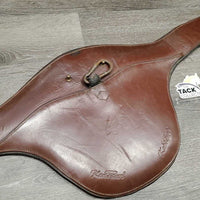 Large Padded Belly Girth, 2x els, 2x D Ring, Caribiner *gc/fair, clean, v.scraped, older, film, rusty
