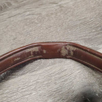 Monocrow Fs Rsd Padded Noseband *gc/fair, NO Flash, loose keeper, rubs, dirt, stains, dry, creases