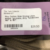 Hvy Cotton Web Driving Lines, snaps *gc,stains, dirty
