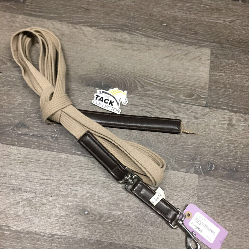 Hvy Cotton Lunge Line, swivel *gc, clean, mnr rubs & frays