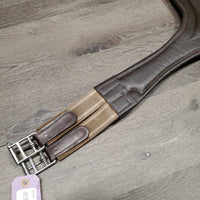 Large Padded Belly Girth, 2x els, 3x D Ring, Strap *gc, clean, v.scraped, older, film
