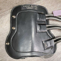 M/L Front & XLg Hind Boots, tabs *gc/fair, clean, rubs, faded, rips, mismatched, too small front liners, unstitched velcro
