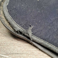 M/L Front & XLg Hind Boots, tabs *gc/fair, clean, rubs, faded, rips, mismatched, too small front liners, unstitched velcro