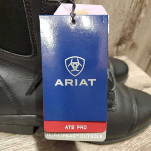 Pr Paddock Boots, laces, back zippers, tag *new