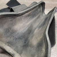 Open Front Boots, velcro *gc, vdirty, hairy, rubs, scrapes, faded, scratches
