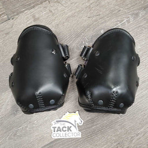 Leather Hind Pinch Boots, velcro *vgc/xc, mnr dirt
