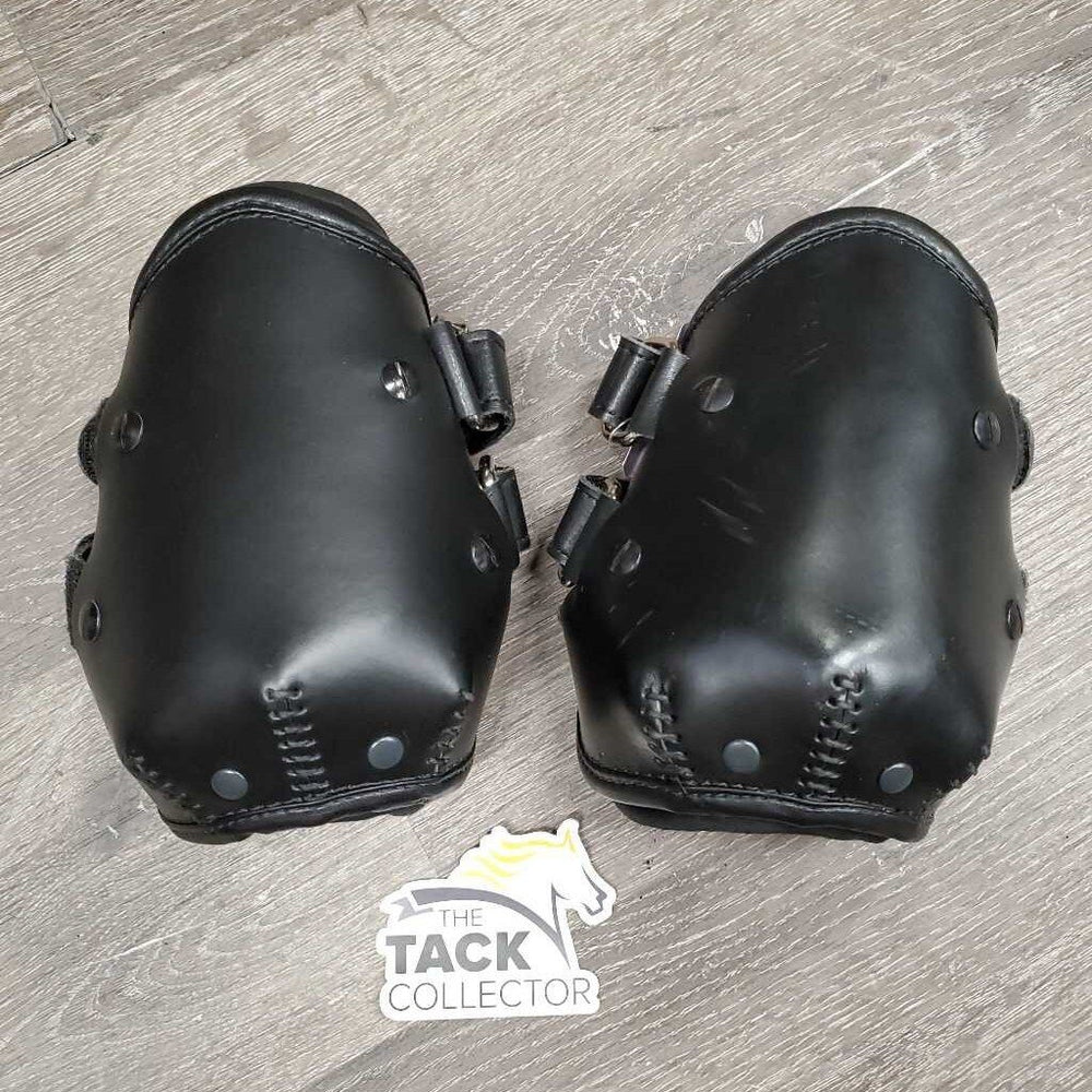 Leather Hind Pinch Boots, velcro *vgc/xc, mnr dirt