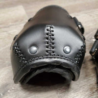 Leather Hind Pinch Boots, velcro *vgc/xc, mnr dirt
