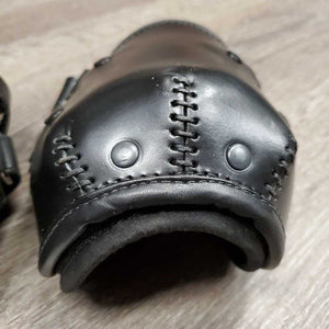 Leather Hind Pinch Boots, velcro *vgc/xc, mnr dirt