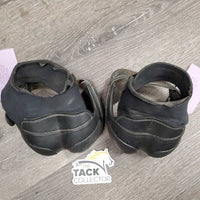 Pr Heel Boots *gc/fair, v.dirty, faded, elastic: stretched, rubs, neoprene: peeling, curled & chipped, older