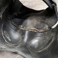 Pr Heel Boots *gc/fair, v.dirty, faded, elastic: stretched, rubs, neoprene: peeling, curled & chipped, older