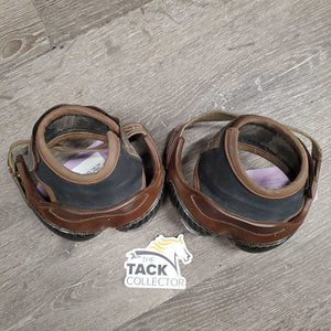 Pr Heel Boots *vgc, mnr dirt, stains, stretched & faded elastic