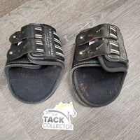 Hind Boots, liners, tabs *gc, clean, dirty & hairy, scrapes, rubs, scratches, older
