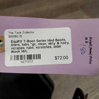 Hind Boots, liners, tabs *gc, clean, dirty & hairy, scrapes, rubs, scratches, older
