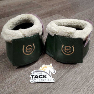 Wrap Around Bell Boots, velcro, fleece top *vgc/gc, clean, undone seam stitching, mnr residue