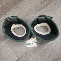Wrap Around Bell Boots, velcro, fleece top *vgc/gc, clean, undone seam stitching, mnr residue

